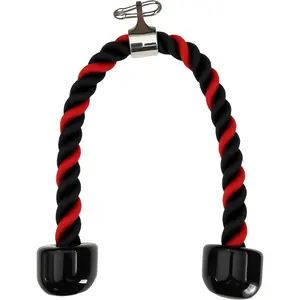 27 Inch Tricep Rope  Attachment, Heavy Duty Nylon Braided Gym Rope for  Machine, LAT Pull Down,  Pull, Tricep Pushdowns,  Gym Fitness Accessories