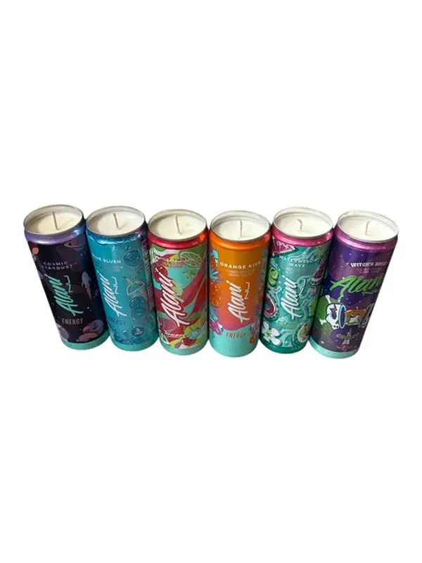 Recycled Alani Nu Scented Soy Wax Candle 14 Flavors Witches Brew Cotton Candy Pink Slush 12oz Natural Aroma Gift Ornaments Decoration