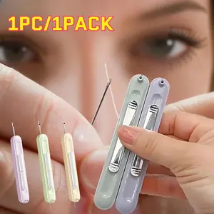 2 In 1 Needle Threader and Seam Ripper Tool Multifunctional Sewing Thread Remover Cross Stitch Crafting Accessories Sewing Tools Easy Use