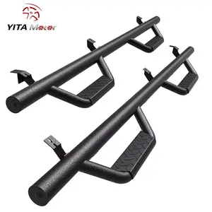 YITAMOTOR Drop Down Running Boards Compatible with 2005-2023 Toyota Tacoma Double Cab, Carbon Steel Side Steps Nerf Bars Rails