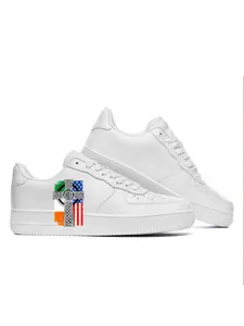 Celtic Cross Irish American Flags fashionable men's sneakers feature a durable outsole and cool design, suitable for casual sports and daily commuting.
