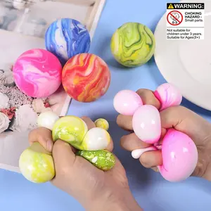 4pcs Glass Colorful Bounce Balls, Stress Relief Toy, Decompression Squeeze, Office Desk Decor, Indoor Decoration, Perfect Gift for Parties (random Colors)