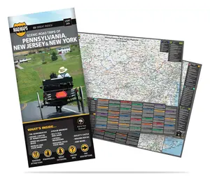 Pennsylvania - New Jersey - New York: 28 Scenic Road Trips on One Map