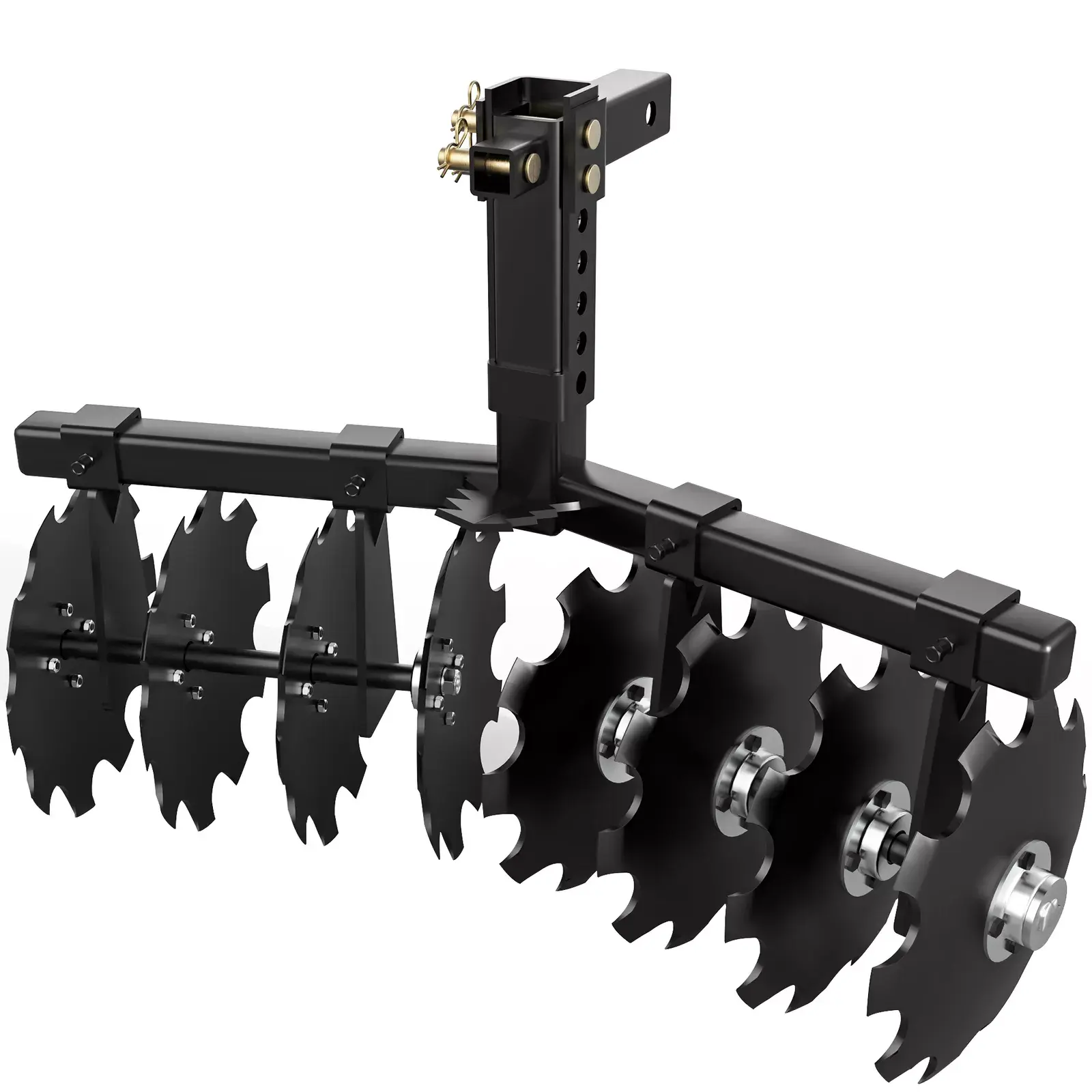 YITAMOTOR 32" Cut Width Disc Plow Harrow With 2" Receiver Hitch Mount for ATVs /UTVs Heavy