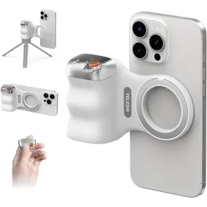 Fun Shot Magnetic Phone Camera DSLR Style Shutter Grip For iPhone,Android With Detachable Wireless Shutter Button-1/4" Screw-Comfort Ergonomic Camera Grip Handle Holder