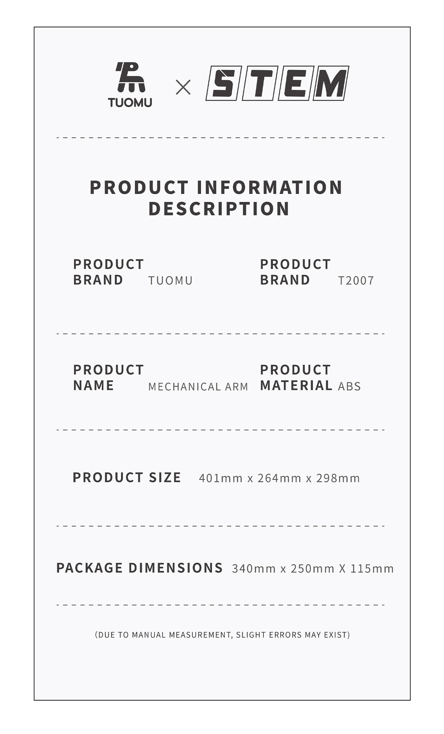 STEM Technic RC Robotic Arm Building Blocks Set 1029Pcs, 8-Channel Remote Control DIY Toy, Spring Easter Holiday Present for Children 8-14 & Adults