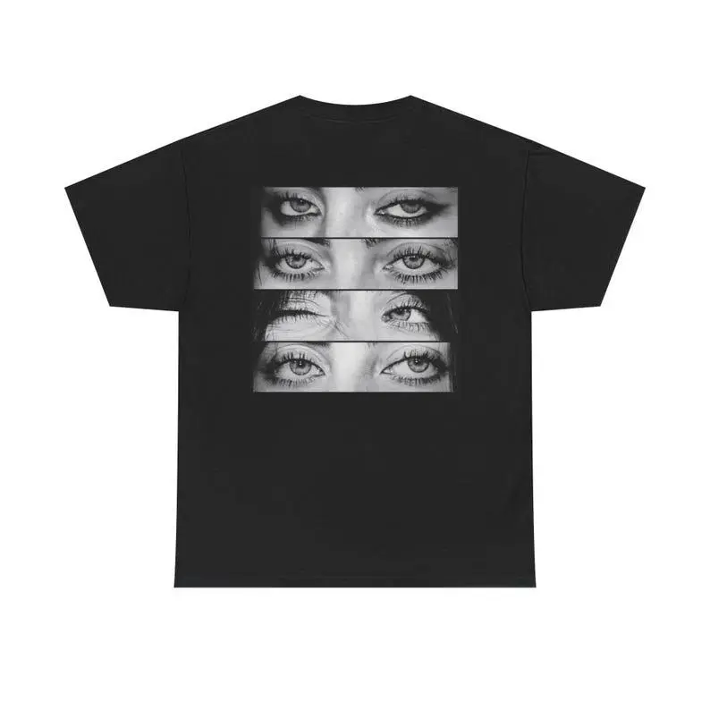 Billie's Blue Eyes Graphic T-Shirt , Retro 90s Music Tour 2026, Unisex Gifft for Fans Womenswear Fabric Cotton