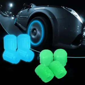 Fluorescent Glow in The Dark Air Caps Cover,Waterproof Luminous Car Tire Valve Caps,Universal Bicycle Stem Covers.