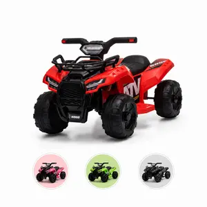 #Summerwins ， Bobike Kids Ride on ATV 6V Battery Powered Electric Vehicle 4 Wheeler Quad with Headlights MP3 USB Volume Control Large Seat Electric Ride on Toys Best Gifts for 18-36 Months Boys & Girls Trike - Motorcycle Ride On Car