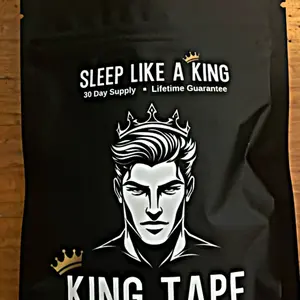 Product Review of King Mouth Tape - one month supply mouth tape for sleep, 30 Pack, black, gentle adhesion, for sleep Snoring Nose Breathing, Sleep Like a King from i**k