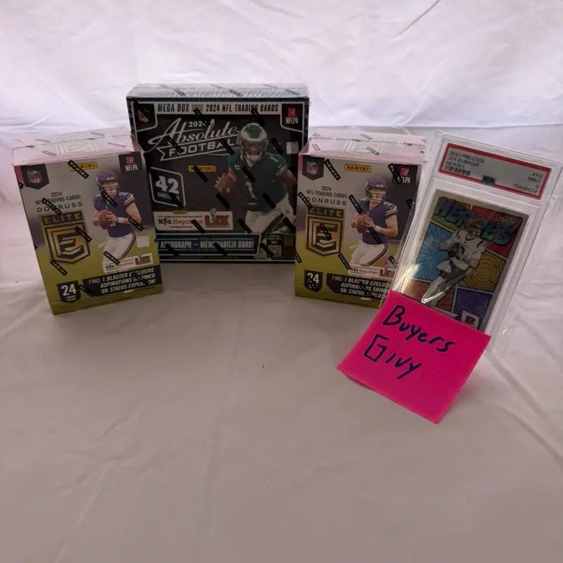 Donruss 3 Box Break with Donruss Elite Blaster x2 & 2024 Absolute Mega x1 Collectibles for Collectors and Enthusiasts