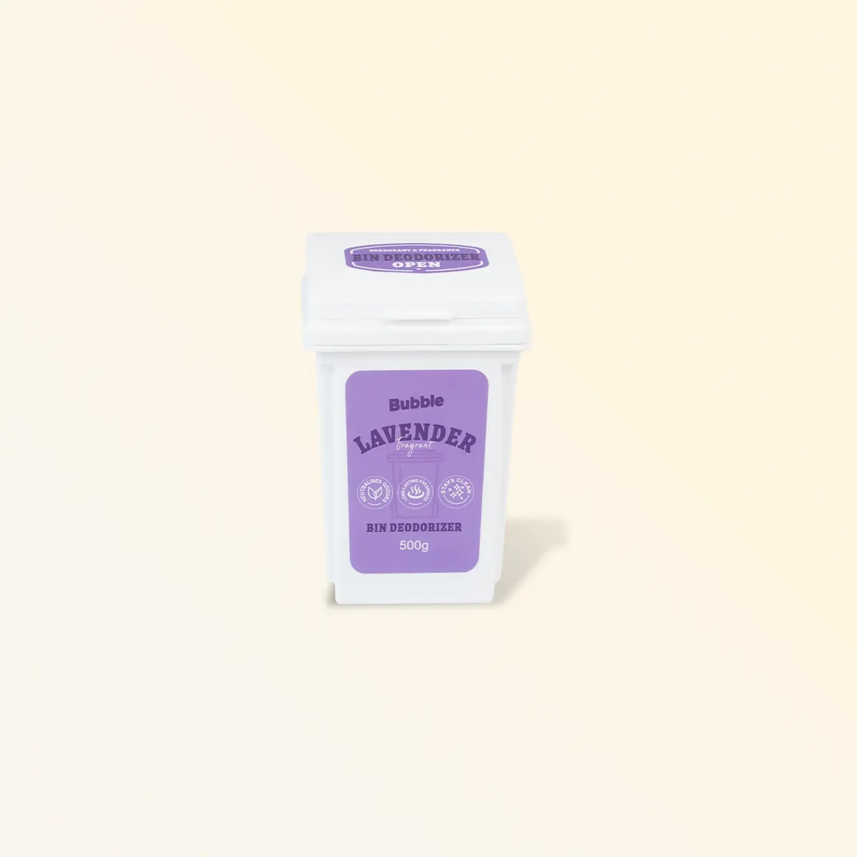 Bubble - Bin Deodorizer - Eliminates Odors at Source, 2-3 Weeks Long-Lasting Freshness - 500g