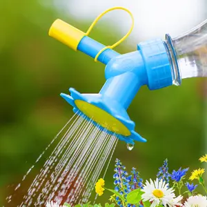 Includes shipping cost. Watering nozzle can be used with cola bottles, beverage bottles, flower sprayers, mineral water bottles, and watering pots—dual-head watering tool for two purposes.