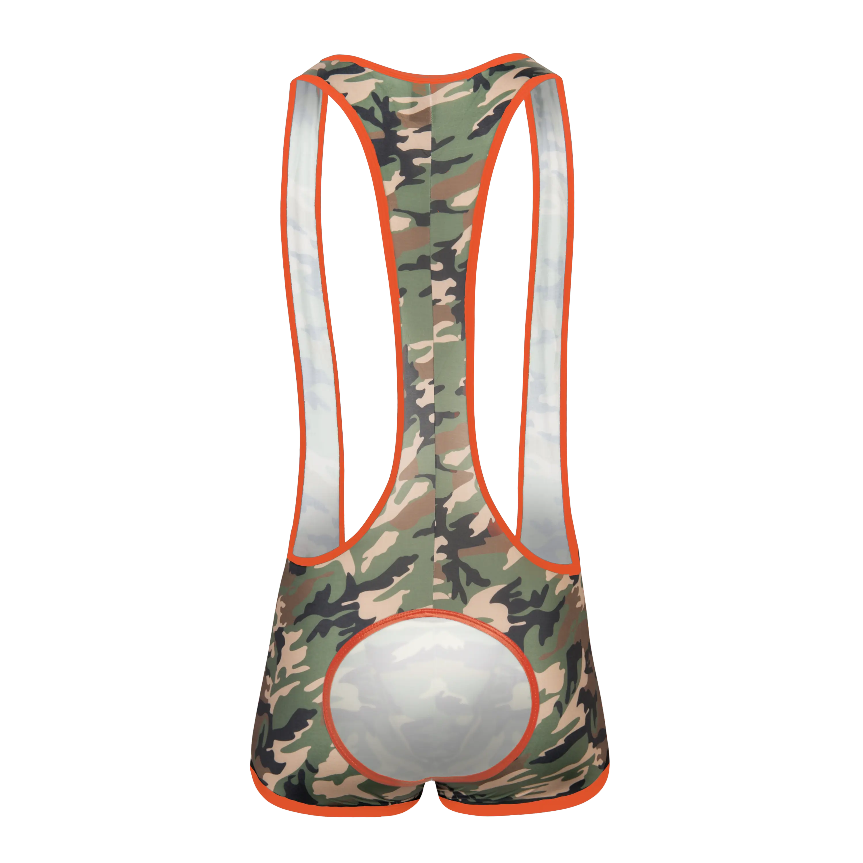 Gruff Pup Combat Singlet - Men's Wrestling Singlet - Assless & Full Coverage Styles - Camo Camouflage Stretchy Comfortable Fabric