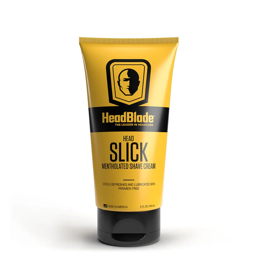 HEADBLADE HeadSlick Mentholated Shave Cream Gel for Men, with Moisturizing Aloe Vera, Smooth Shaving Formula, 5 oz, Single Item, Coconut, Smooth Shave, Hydrating, Water Soluble, Cool Refreshment, 5Oz, Paraben Free, Moisturizer, Face Shaving, Shaving Produ