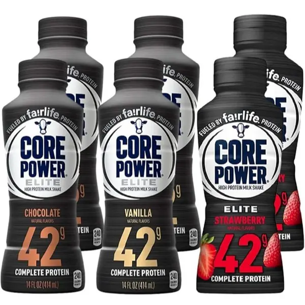 Core Power Elite High Protein Shake 42g Bottle 14oz 4 Vanilla 4 Strawberry 4 Chocolate  Energy Beverage Variety Pack