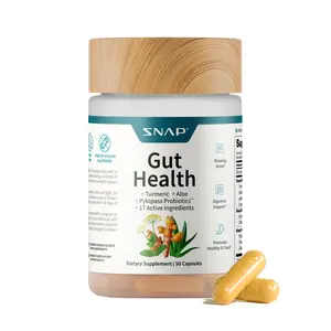 Snap Supplements - Gut Health - 30 Servings - Natural Supplement Capsules Edible Dietary