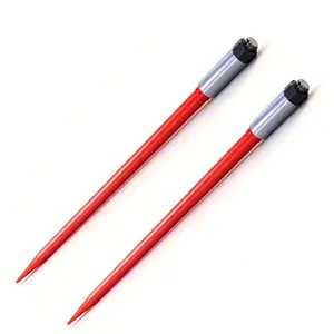 2pcs Hay Bale Spear, 40" Length, 4500 lbs Capacity Spike Fork for Tractors and Loaders