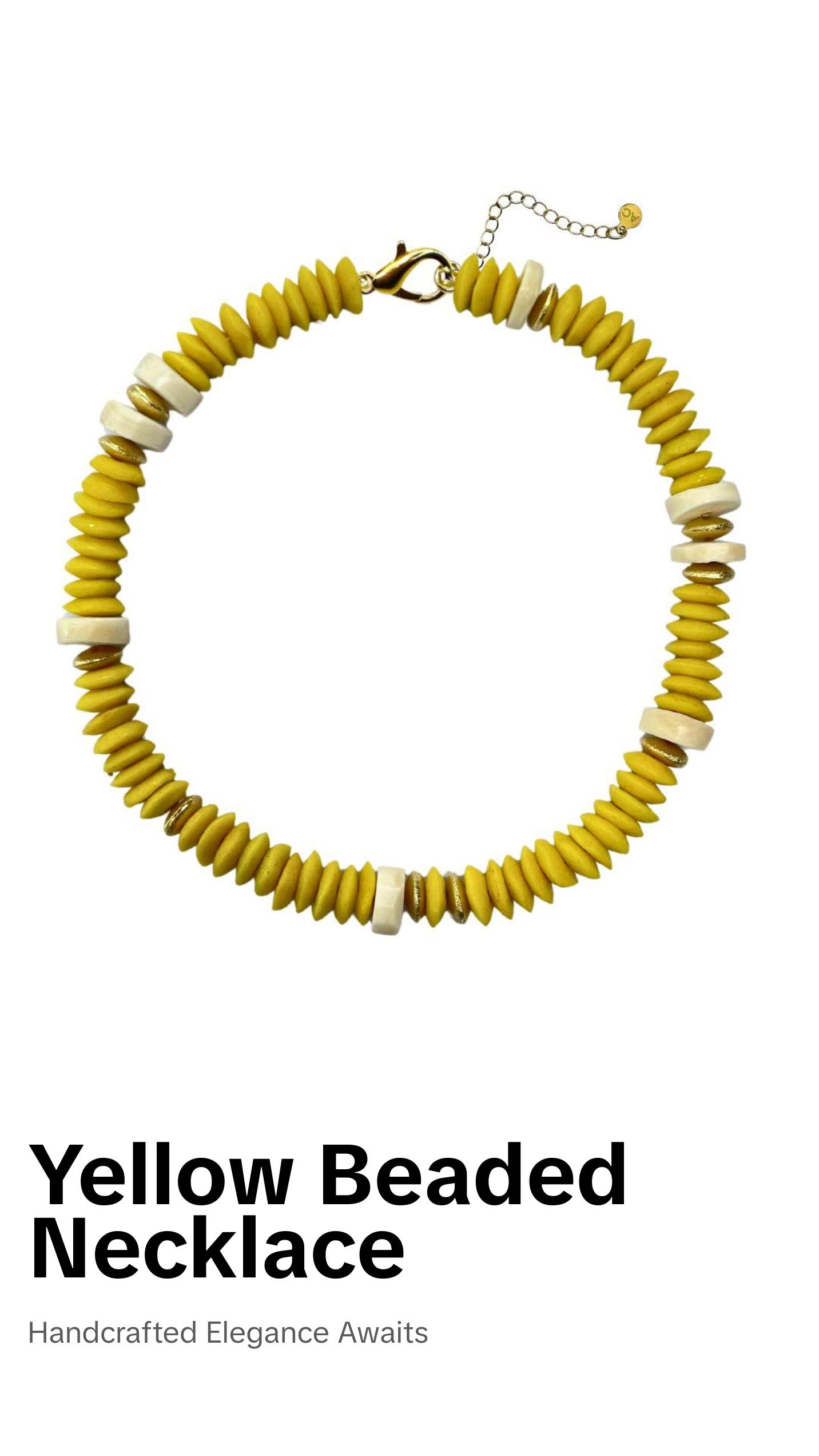 Capri Collar - Yellow