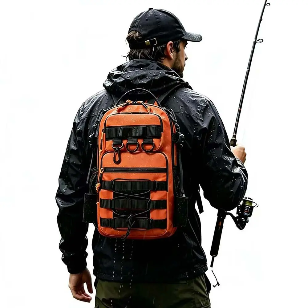 Men's Waterproof Backpack, Water Resistant Daypack, Motorcycle/bicycle Riding Bag, Outdoor Sports Training Fitness Bag, Hiking Backpack, Fly Fishing Gear, Durable Design, Tactical Backpacks, Multifunctional Sport Backpack