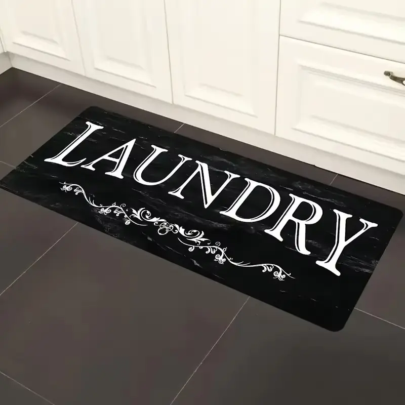 Laundry Room Rug Runner Non Slip Kitchen Rugs Washable Laundry Room Mat Waterproof Mudroom Floor Carpet Runner Farmhouse Decor Bath