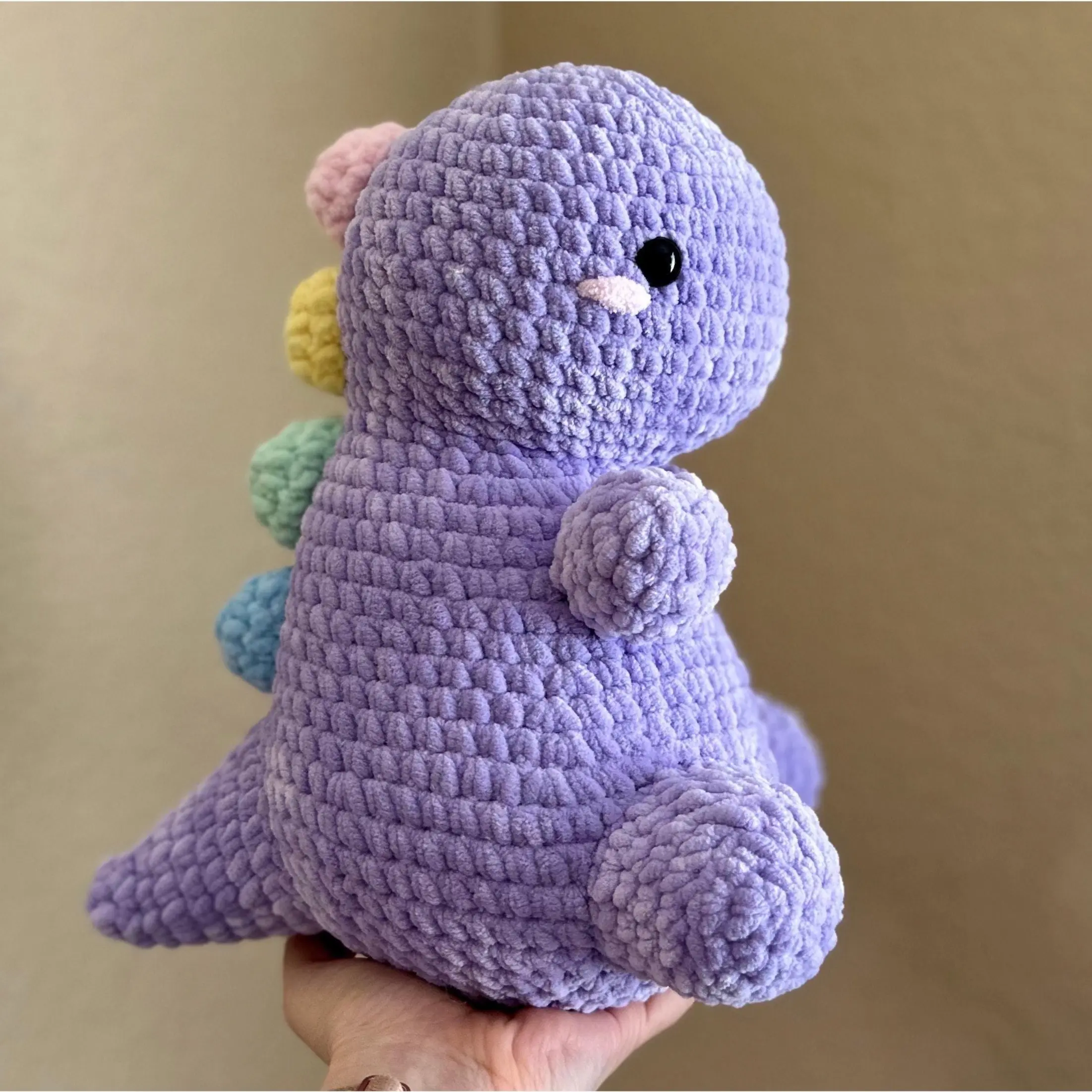 Customizable Big Dino Crochet Plushie