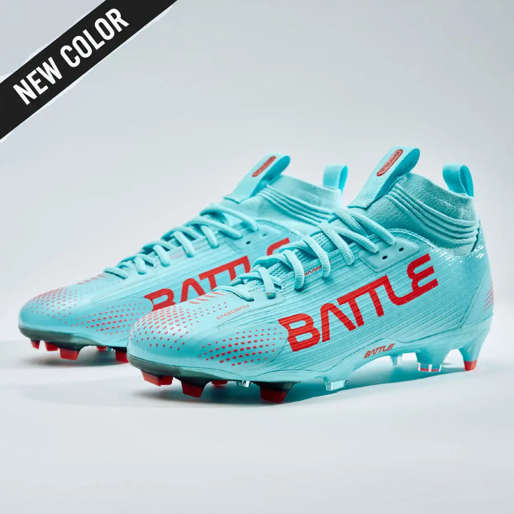 BATTLE ASTROFLY ホワイト アメフト スパイク 29cm 12 AstroFly Battle Cleats - White with Neon Green Laces - Elite Speed