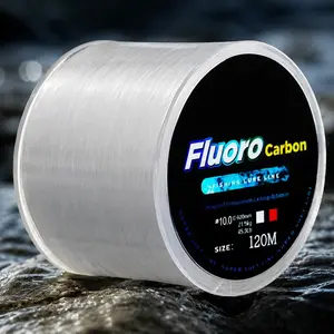 Fluorocarbon Coated High-Sensitivity Fishing Line, Carbon Leader Kit, 120m Sinking, 0.20-0.60mm, 7.15-45lb Test, Saltwater Freshwater Lure Fishing, Long Cast Durable High Strength