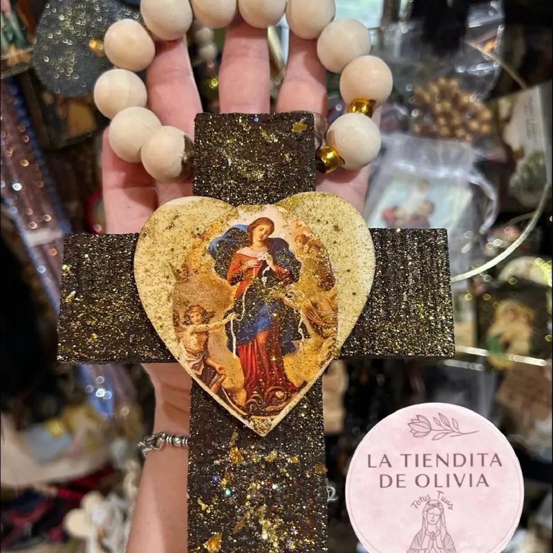 Virgen Desatadora de Nudos Bendición para la Puerta           Elaborado y Diseñado por La Tiendita de Olivia.