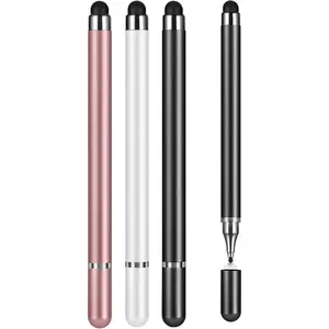 Stylus Pens for Touch Screens, 4 Pcs High Precision Disc Stylus with Magnetic Cap, 2 in 1 Stylus Pen Compatible with iPhone, iPad Pro, Mini, Air and Samsung Tablets