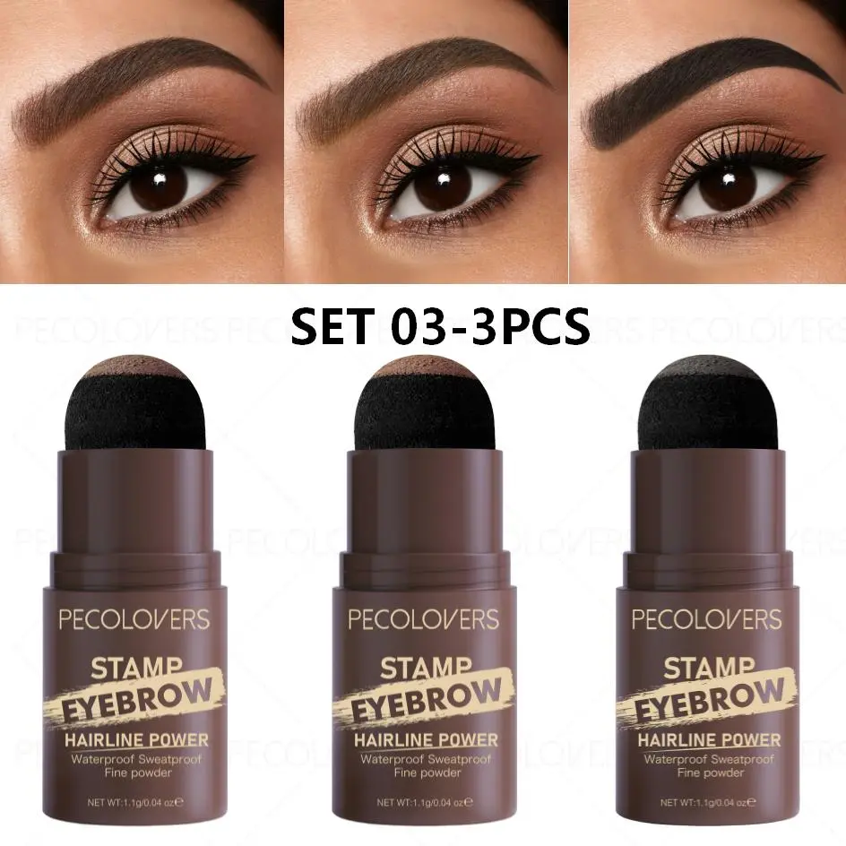 3PCS/set  Anti-Smudge Eyebrow Powder,Waterproof And Sweatproof,  Create Clear-Cut And Natural Eyebrows, Eyebrow Styling Kit, Perfect Brows Set