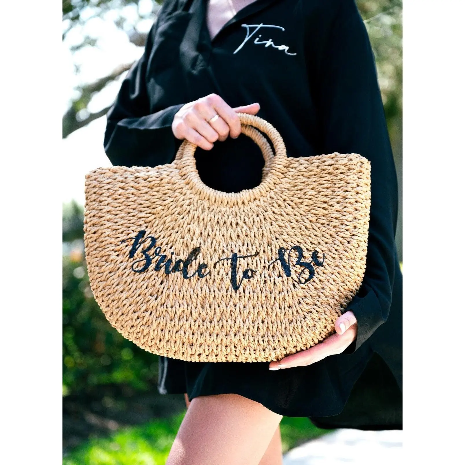 Custom Straw Beach Bag
