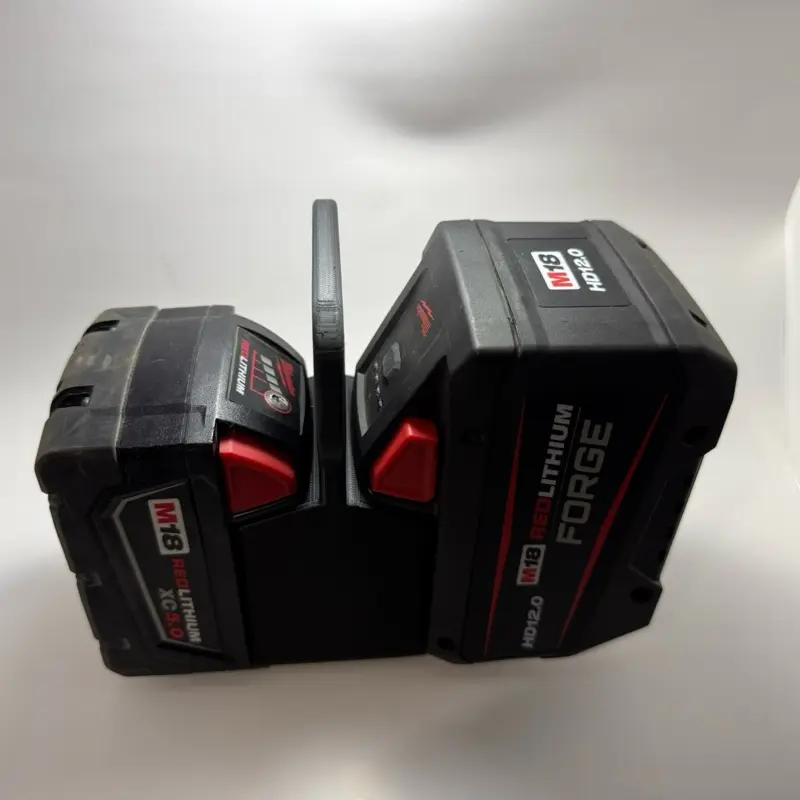 Milwaukee M18 Battery Caddy - Dual Battery Version - Multiple Colors Available