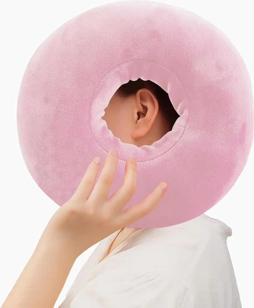 Piercing Pillow for Side Sleepers, Soft and Comfortable Pillow, Pillow Ear Pillows with Holes for Ear Pain, Piercing, Pain Relief Sleeping, Pressure Sore