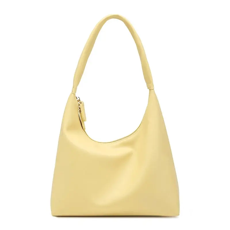 Women's Trendy PU Leather Crescent Bag - Soft Retro Slouchy Hobo, Underarm Shoulder Tote, Crossbody Purse, Casual Vibes, Casual Fashion Bag, Fashion Bag