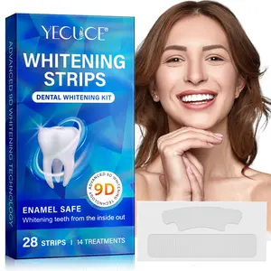 Yecuce Teeth Whitening Strips 28pcs Teeth Brightener Strips for Fresh Breath, Professional Teeth Care for Stains, Enhance Brightness Effortlessly