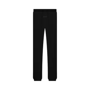 Sweatpants SS22 Stretch Limo Black 130BT212030F Unisex Streetwear Cotton Long mens pants Elastic Waist Comfortable Fit Relaxed Fit Silhouette With Elastic Cuffs At Ankles