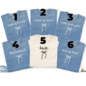 Custom Comfort Colors Bridal Party T-Shirt, Bridesmaid Proposal Gift, Maid Of Honor Tee, Matching Wedding Shirts, Wedding Party Bachelorette Shirt