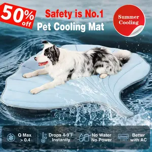 Vagascape cooling pet Mat, Eco-friendly Cooling Pad for Large Dog, Pet Cooling Mats for Dog bed and Cat house, Use in Crate, Tunk, Camping, Outdoors, Portable, Machine Washable, Durable, Without Gel, Outdoorfun