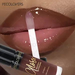 Moisturizing Lip Gloss Glitter Long-lasting Jelly Mirror Liquid Lipstick Shiny Pearlescent Pink Lip Tint Valentine'S Day Gifts Glossy