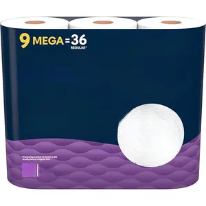 Ultra Comfort Strong Toilet Tissue – 9 Mega Rolls Cottonelle Toilet Paper Sheets Bath