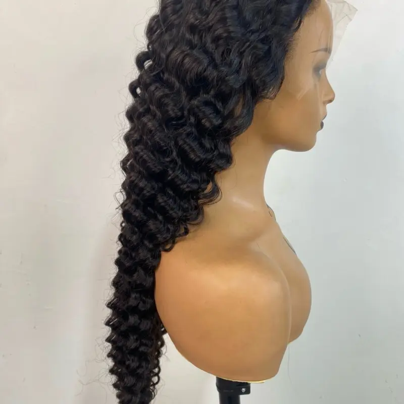 13*4 20Inch Burmese Curly 100% human hair / 200% density