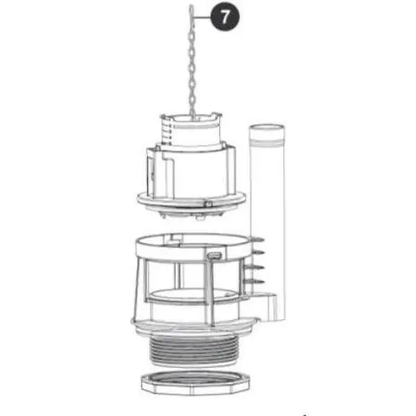 Toto THU443.10B-A Drain Valve Assembly, 2-Piece Set with Nut Embrace (Plumbing Valve Replacement Part for Pumps & Plumbing Systems)