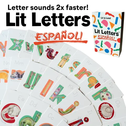 Lit Letters Español: Learn Spanish Phonics Faster | Embedded Pictograph Mnemonics for Spanish Letter Learning Learning Materials Preschool Learning Materials