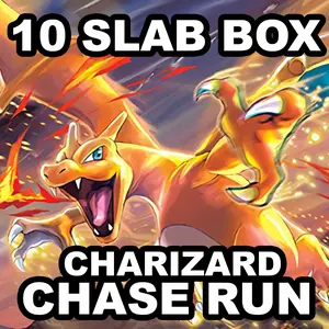 10 Graded Card Box - Charizard Gold Star Chase Run