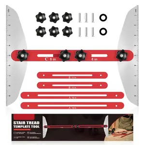 Stair Template Tool, Stair Measuring Tool, Stair Layout Tool, Easy To Use Drywall Cutting Tool, Hand Measuring Tool for Stair and Partition