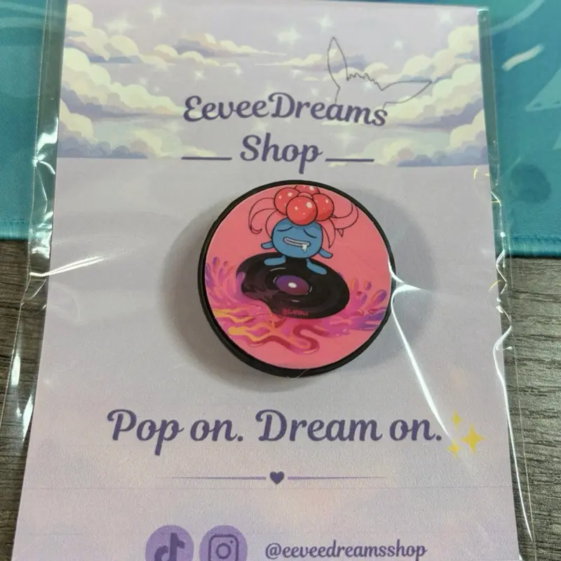 Eevee Dreams Phone PopSocket, 360-Degree Rotatable Collapsible Grip for Smartphones & Tablets