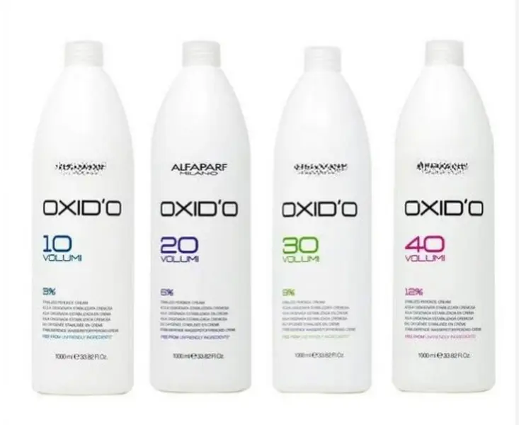 Alfaparf Milano Oxid'o Stabilized Hydrogen Peroxide Cream Hair Developer - Waxes, Stabilizers, Conditioners-Infused, Hydrating, Gentle Scalp Protection - 1000ml (33.8 fl oz) Haircare Product (Apply Accurately)