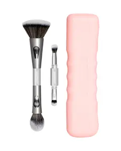 4 IN 1 Travel Makeup Brush by The Makeup Shack - Portable and Efficient