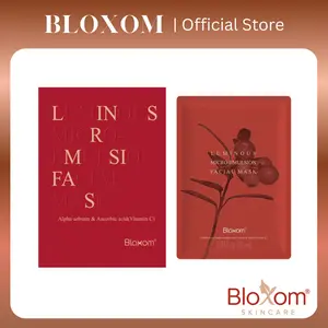 BloXom Luminous Micro-Emulsion Facial Mask with Hyaluronic Acid for Sensitive Skin Instant Relief & Long-Lasting Hydration Pack of 5